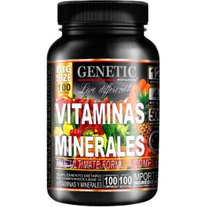 Vitaminas y Minerales x 100 Tabletas - 100 Servicios