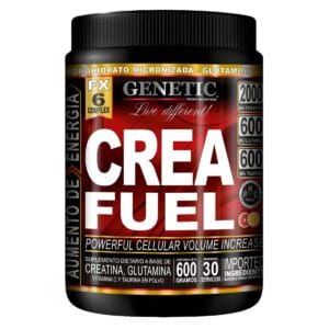 Crea Fuel Creatina Glutamina Taurina Vitamina C - 600 gramos - 30 Servicios